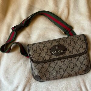 Authentic Gucci Monogram Belt Bag